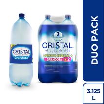 Agua CRISTAL Botella x2und 3.125L (6250 ml)