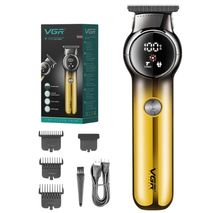 Patillera Recargable Recortadora Para La Barba Pantalla Led Vgr V990