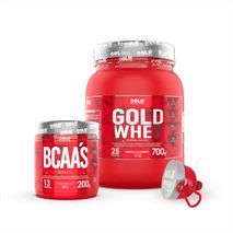Proteína Gold Whey Aislada 700 Gr + Bcaas