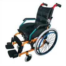 Silla De Ruedas Pediátrica Multicolor En Aluminio Plegable Tme980