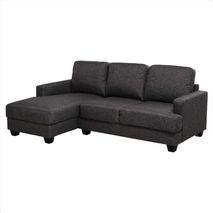Sofa Esquinero En L Sala Montreal 3/4 Plazas Gris Claro
