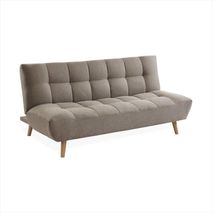 Sofá Cama Pequeño Axel Reclinable De 2 Plazas Tela Gris