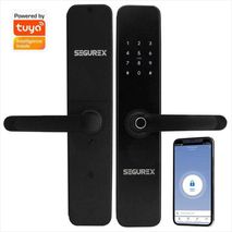 Cerradura Inteligente Digital Segurex H7b Negro Mate + Tuya Smart App