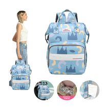 Pañalera Sencilla Multifuncional Estampado Azul