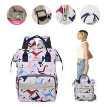 Pañalera Sencilla Multifuncional Estampado Llamas