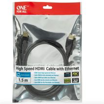 Cable Hdmi Redondo De 1.5 Metros Ofa En Negro