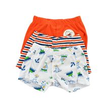 Ropa Interior Boxer Calzoncillo Para Niño X3 Naranja