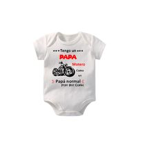 Body Para Bebes Personalizados Bodie Mameluco Papá Motero