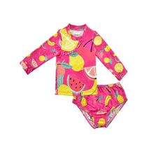 Vestido De Baño Fucsia Para Niña