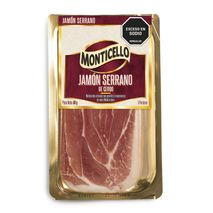 Jamón serrano MONTICELLO Maduración artesanal (80  gr)