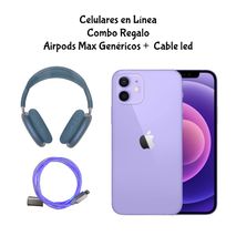 Celular Iphone 11 128 Gb Lila Reacondicionado + Regalo Airpods Max Genéricos Y Cable Led