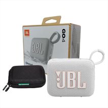 Parlante Jbl Go4 Blanco+Estuche Wireless Bluetooth Resistencia Ip67