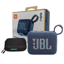 Parlante Jbl Go4 Azul+Estuche Wireless Bluetooth Resistencia Ip67