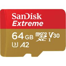 Memoria Microsd Sandisk Extreme 64Gb U3 4K 160Mbs A2 V30