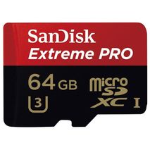 Memoria Microsd Sandisk Extreme Pro 64Gb 95Mbs U3 4K Negro