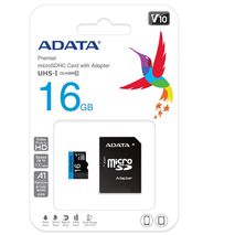 Memoria Micro Sd 16 Gb Adata C10 100 Mb Seg V10 Uhs I