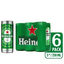 Cerveza HEINEKEN Lata x6und 250ml (1500  ml)