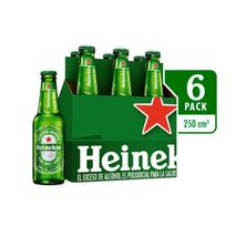 Cerveza HEINEKEN Botella x6und 250ml (1500  ml)