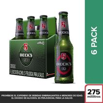 Cerveza BECK S Botella x6und 275ml (1650  ml)