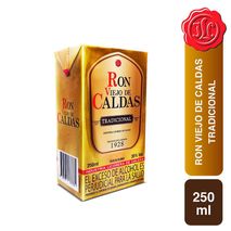 Ron VIEJO DE CALDAS Tradicional caja  (250  ml)