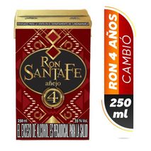 Ron SANTA FE Añejo 4 años caja (250  ml)