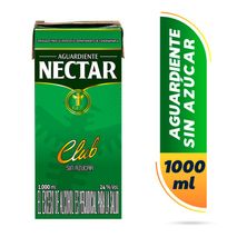 Aguardiente NECTAR Club sin azúcar caja (1000  ml)