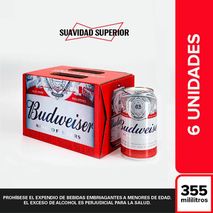 Cerveza BUD SIXPACK BUDWEISER 2130 ml