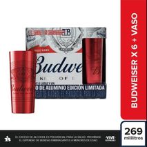 cerveza BUDWEISER VASO ALUMINIO (1614  ml)