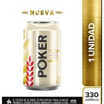 Cerveza POKER  Pura Malta Unidad (330  ml)