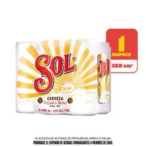 Cerveza SOL Lata x6und 269ml (1614  ml)