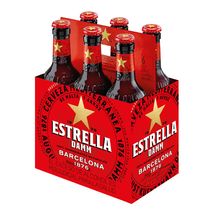 Cerveza ESTRELLA DAMM MARCA EXCLUSIVA Sixpack con alcohol (1980  ml)