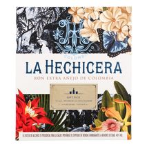 Ron LA HECHICERA Ron+Vasos Vidrio  (700  ml)