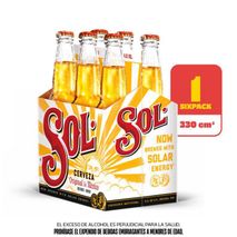 Cerveza SOL Botella x6und 330ml (1980  ml)