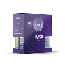 Agua Tónica HATSU Surtida x4und 207ml + Copa (1  und)
