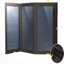 Cargador Solar Con Batería Incorporado Usb Dual De 21 W