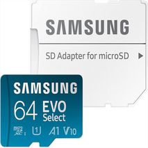 Memoria 64 Gb Samsung Evo Select + Adaptador Microsdxc