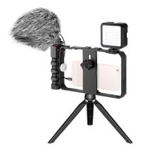 Neewer Kit Equipo De Micrófono Video Luz Agarre De Estabilizador Para Smartphone