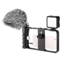 Neewer Video Estabilizador De Agarre Para Smartphone Con Micrófono Y Led Luz