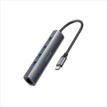 Adaptador Para Pc Anker Gris Espacial Premium Usb C Hub 5 En 1 4K Usb C A Hdmi Puerto Ethernet