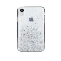 Carcasa Generica Para Celular Ipho Xr Transparente Brillante Plata
