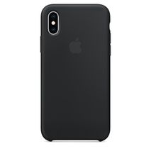 Funda Protectora Silicone Case Premium Negro Para Iphone Xs