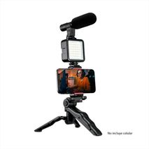 Estabilizador Soporte Celular Con Luz Y Micrófono