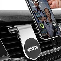 Holder Soporte Celular Diseño Imán Rejilla Negro Magnético Carro