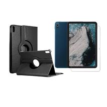 Estuche Forro 360 Para Tablet Nokia T20 10.4 Negro + Vidrio Templado