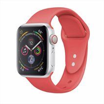 Pulso Deportivo En Silicona Para Apple Watch (Todas Las Versiones) De 38, 40 Y 41Mm Color Rojo