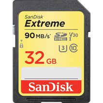 Memoria Sd Sandisk Extreme 32Gb Clase 10 Uhs 3 90Mb S V30