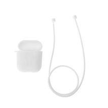 Funda Apple Airpods + Cable Antiperdida Combo Blanco