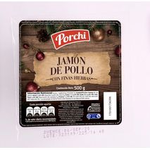 Jamon de pollo c/finas hierba  PORCHI 500  gr