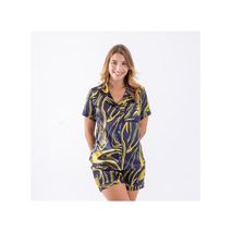 Conjunto Pijama Camisera Satín Pantalón Corto Marca Copo De Nieve® Ref D 045A C