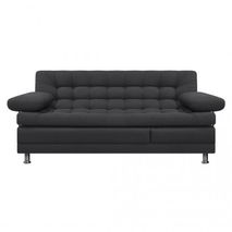 Sofa Cama Multifuncional Euro Con Brazos | Antifluido Gris Oscuro